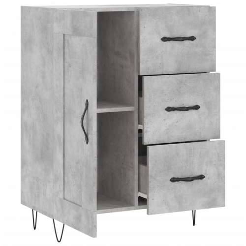 Komoda siva boja betona 69,5x34x90 cm od konstruiranog drva - Beton siva 1 Cijena