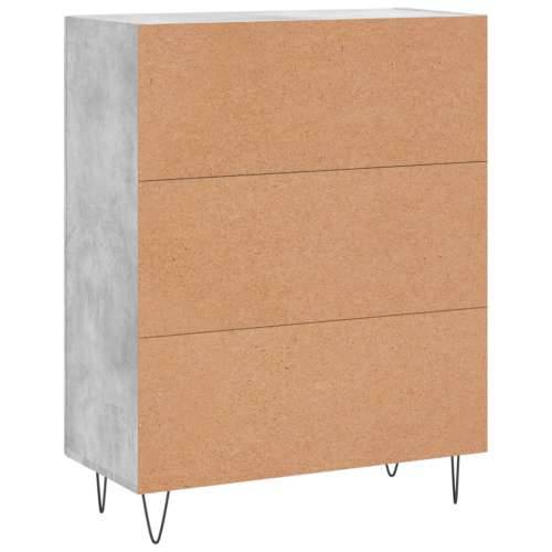 Komoda siva boja betona 69,5x34x90 cm od konstruiranog drva - Beton siva 1 Cijena
