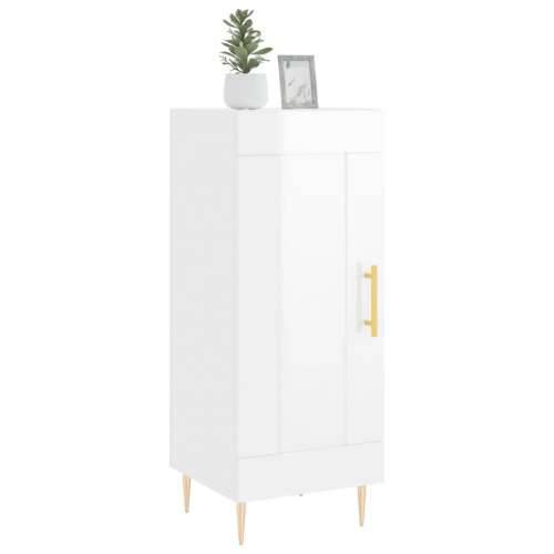 Komoda sjajna bijela 34,5 x 34 x 90 cm od konstruiranog drva - Visoko sjajno bijela 1 Cijena