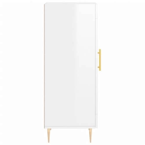 Komoda sjajna bijela 34,5 x 34 x 90 cm od konstruiranog drva - Visoko sjajno bijela 1 Cijena