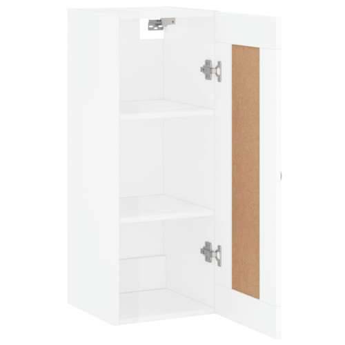 Zidni ormarić sjajni bijeli 34,5 x 34 x 90 cm konstruirano drvo - Visoko sjajno bijela 1 Cijena