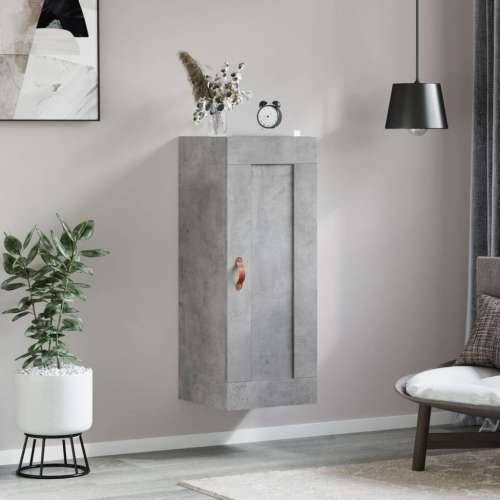 Zidni ormarić boja betona 34,5x34x90 cm od konstruiranog drva - Beton siva 1 Cijena