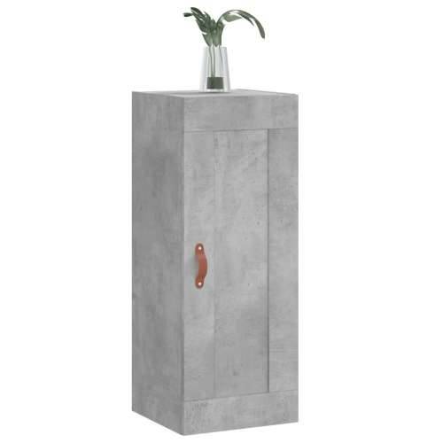 Zidni ormarić boja betona 34,5x34x90 cm od konstruiranog drva - Beton siva 1 Cijena