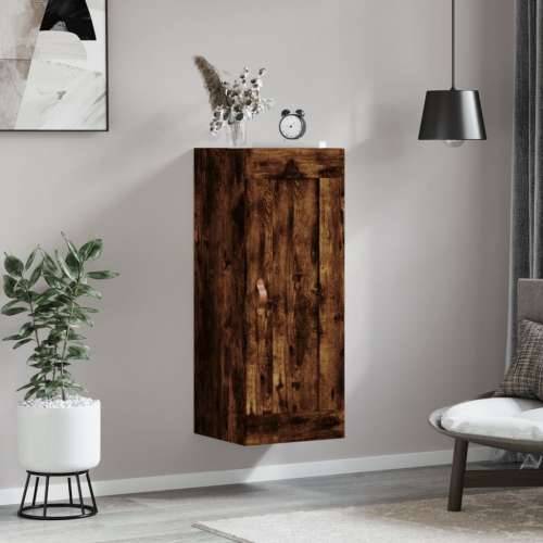 Zidni ormarić boja hrasta 34,5 x 34 x 90 cm konstruirano drvo - Dimljeni hrast 1 Cijena