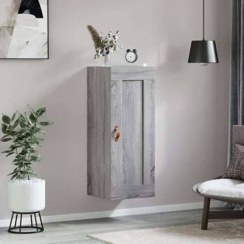 Zidni ormarić siva boja hrasta 34,5x34x90 cm konstruirano drvo - Sivi hrast sonoma 1 Cijena