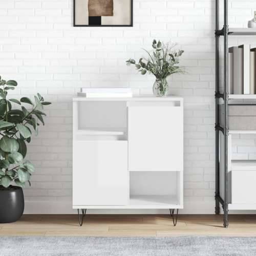 Komoda sjajna bijela 60 x 35 x 70 cm od konstruiranog drva - Visoko sjajno bijela 1 Cijena