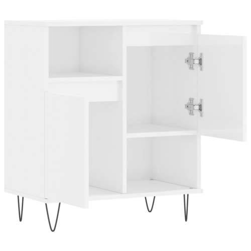 Komoda sjajna bijela 60 x 35 x 70 cm od konstruiranog drva - Visoko sjajno bijela 1 Cijena