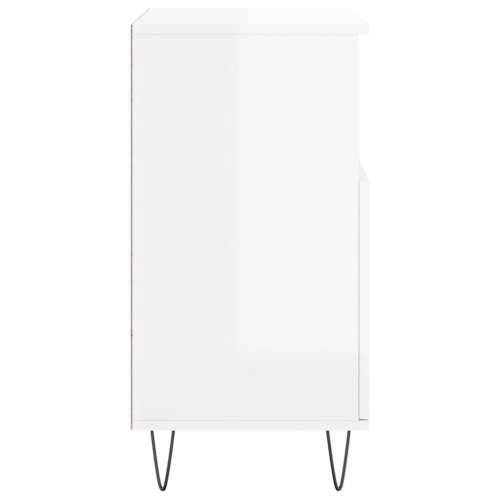 Komoda sjajna bijela 60 x 35 x 70 cm od konstruiranog drva - Visoko sjajno bijela 1 Cijena