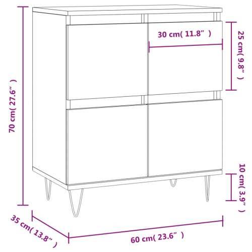Komoda boja hrasta sonome 60 x 35 x 70 cm od konstruiranog drva - sonoma hrast 1 Cijena