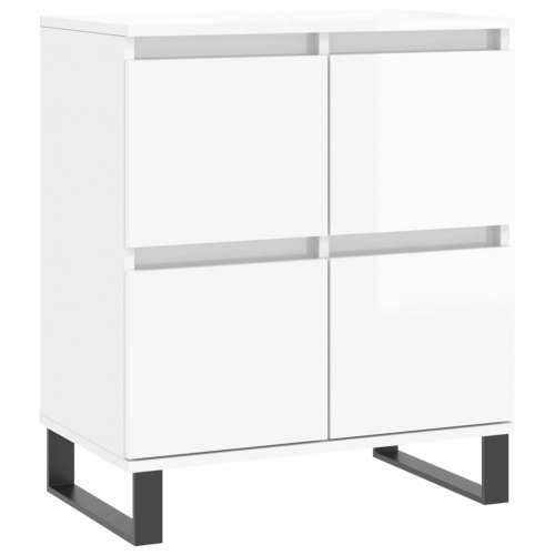 Komoda sjajna bijela 60 x 35 x 70 cm od konstruiranog drva - Visoko sjajno bijela 1 Cijena