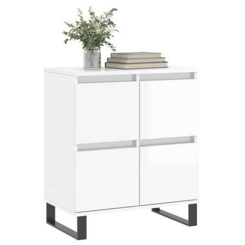 Komoda sjajna bijela 60 x 35 x 70 cm od konstruiranog drva - Visoko sjajno bijela 1 Cijena