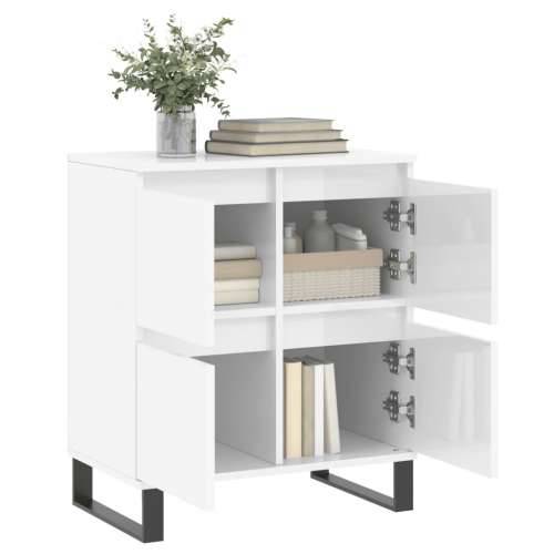 Komoda sjajna bijela 60 x 35 x 70 cm od konstruiranog drva - Visoko sjajno bijela 1 Cijena