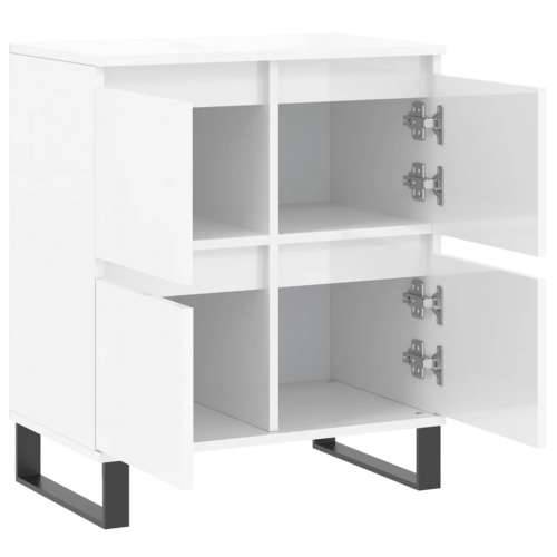 Komoda sjajna bijela 60 x 35 x 70 cm od konstruiranog drva - Visoko sjajno bijela 1 Cijena
