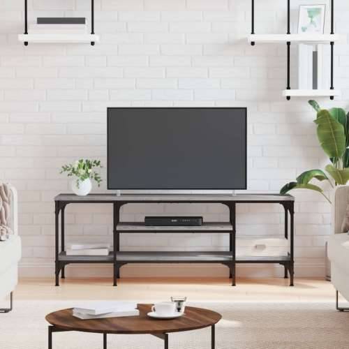 TV ormarić boja hrasta sonome 121x35x45 cm od drva i željeza Sivi hrast sonoma 1 121 cm Cijena
