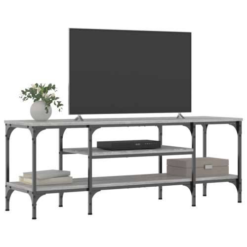 TV ormarić boja hrasta sonome 121x35x45 cm od drva i željeza Sivi hrast sonoma 1 121 cm Cijena