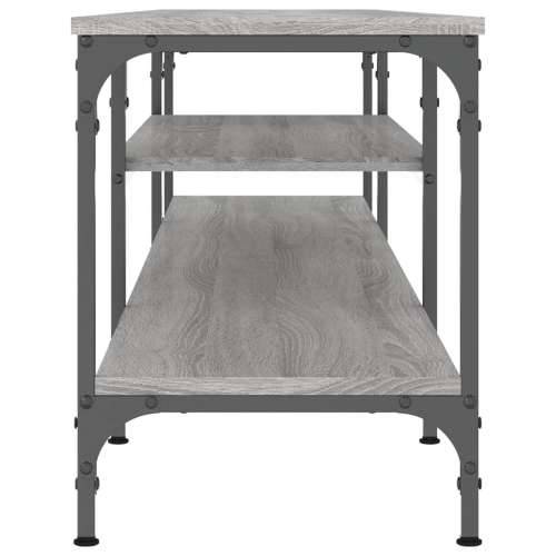 TV ormarić boja hrasta sonome 201x35x45 cm od drva i željeza - Sivi hrast sonoma 1 201 cm Cijena