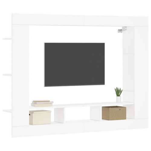 TV ormarić bijeli 152 x 22 x 113 cm od konstruiranog drva - Bijela 1 Cijena