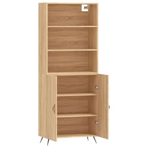 Visoka komoda hrasta sonome 69,5x34x180cm od konstruiranog drva - sonoma hrast 1 2 vrata Cijena