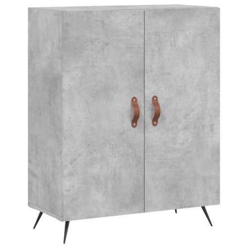 Visoka komoda siva betona 69,5x34x180 cm od konstruiranog drva - Beton siva 1 2 vrata Cijena