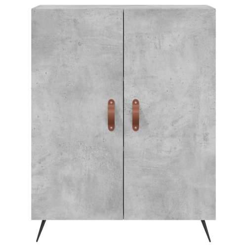 Visoka komoda siva betona 69,5x34x180 cm od konstruiranog drva - Beton siva 1 2 vrata Cijena