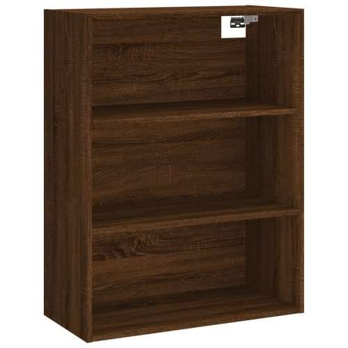 Visoka komoda boja hrasta 69,5x34x180 cm od konstruiranog drva - Smeđi hrast 1 2 vrata Cijena