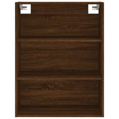 Visoka komoda boja hrasta 69,5x34x180 cm od konstruiranog drva - Smeđi hrast 1 2 vrata Cijena