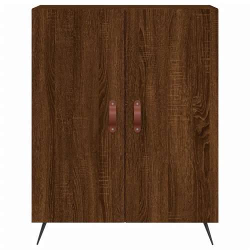 Visoka komoda boja hrasta 69,5x34x180 cm od konstruiranog drva - Smeđi hrast 1 2 vrata Cijena