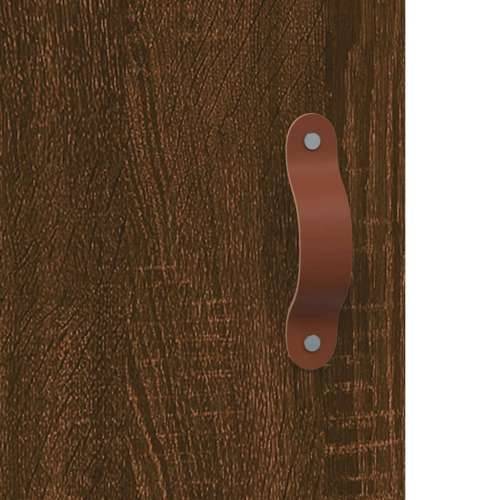 Visoka komoda boja hrasta 69,5x34x180 cm od konstruiranog drva - Smeđi hrast 1 2 vrata Cijena