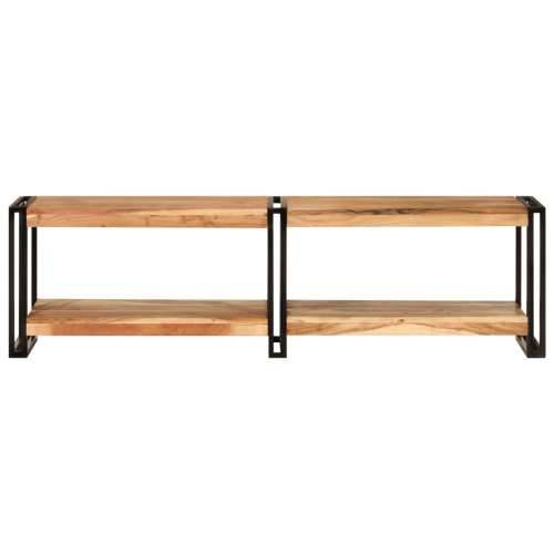 TV ormarić 140 x 30 x 40 cm od masivnog bagremovog drva - Crna 1 140 cm Masivno bagremovo drvo Cijena