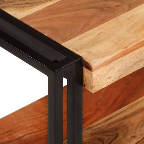 TV ormarić 140 x 30 x 40 cm od masivnog bagremovog drva - Crna 1 140 cm Masivno bagremovo drvo Cijena