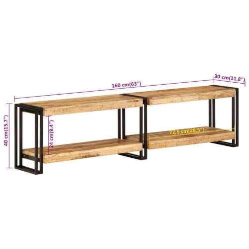 TV ormarić 160 x 30 x 40 cm od masivnog drva manga - Crna 1 160 cm masivno drvo manga Cijena