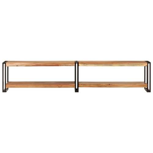 TV ormarić 200 x 30 x 40 cm od masivnog bagremovog drva - Crna 1 200 cm Masivno bagremovo drvo Cijena
