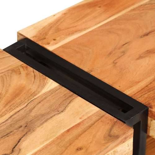 TV ormarić 200 x 30 x 40 cm od masivnog bagremovog drva - Crna 1 200 cm Masivno bagremovo drvo Cijena