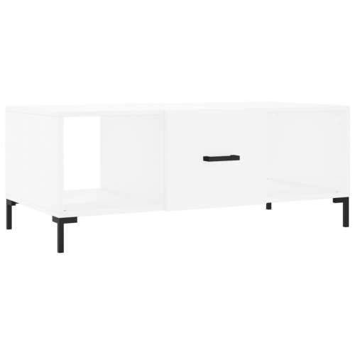 Stolić za kavu bijeli 102 x 50 x 40 cm od konstruiranog drva - Bijela 1 Cijena