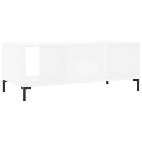 Stolić za kavu bijeli 102 x 50 x 40 cm od konstruiranog drva - Bijela 1 Cijena