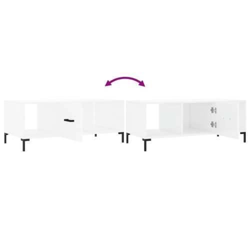 Stolić za kavu bijeli 102 x 50 x 40 cm od konstruiranog drva - Bijela 1 Cijena