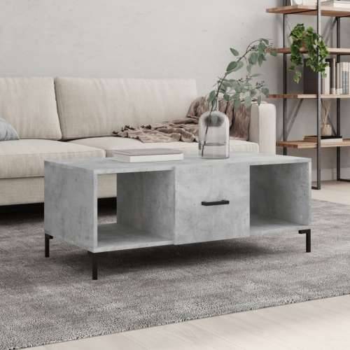 Stolić za kavu boja betona 102 x 50 x 40 cm konstruirano drvo - Beton siva 1 Cijena