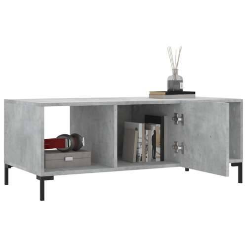Stolić za kavu boja betona 102 x 50 x 40 cm konstruirano drvo - Beton siva 1 Cijena