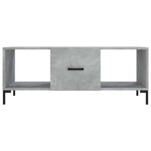 Stolić za kavu boja betona 102 x 50 x 40 cm konstruirano drvo - Beton siva 1 Cijena