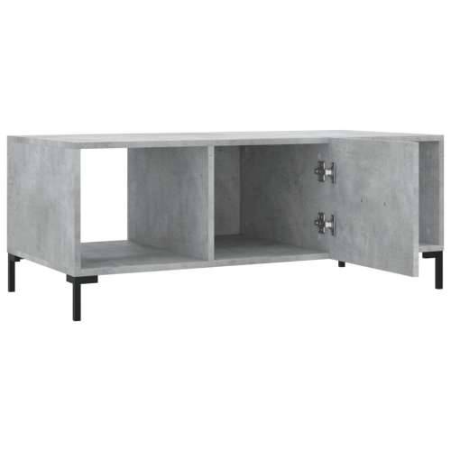 Stolić za kavu boja betona 102 x 50 x 40 cm konstruirano drvo - Beton siva 1 Cijena