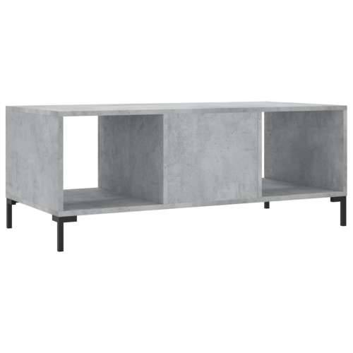 Stolić za kavu boja betona 102 x 50 x 40 cm konstruirano drvo - Beton siva 1 Cijena
