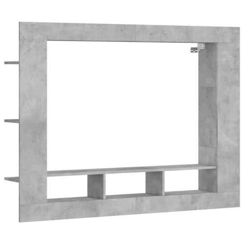 TV ormarić boja betona 152 x 22 x 113 cm od konstruiranog drva - Beton siva 1 Cijena