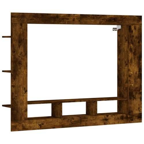 TV ormarić boja dimljenog hrasta 152x22x113cm konstruirano drvo - Dimljeni hrast 1 Cijena