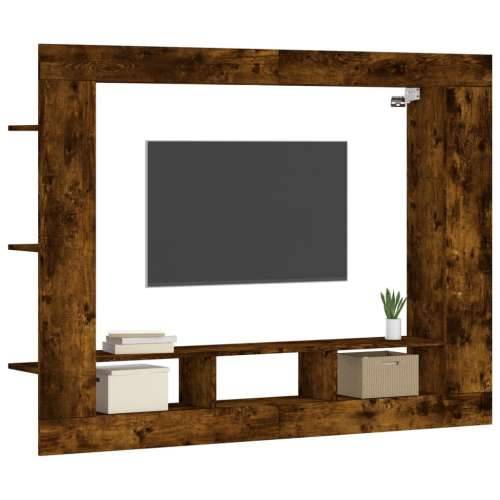 TV ormarić boja dimljenog hrasta 152x22x113cm konstruirano drvo - Dimljeni hrast 1 Cijena