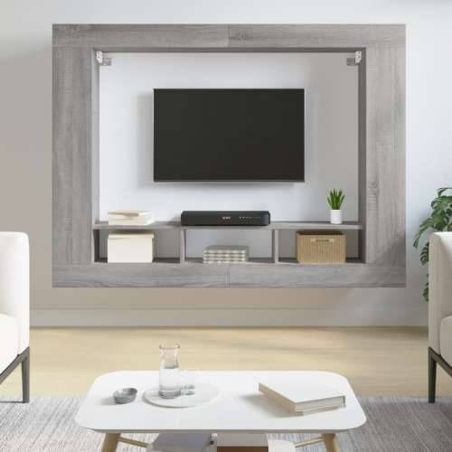 TV ormarić boja hrasta sonome 152x22x113 cm konstruirano drvo - Sivi hrast sonoma 1 Cijena