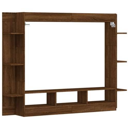 TV ormarić boja smeđeg hrasta 152x22x113 cm konstruirano drvo - Smeđi hrast 1 Cijena