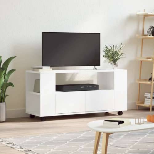 TV ormarić bijeli 102 x 34,5 x 43 cm od konstruiranog drva Cijena