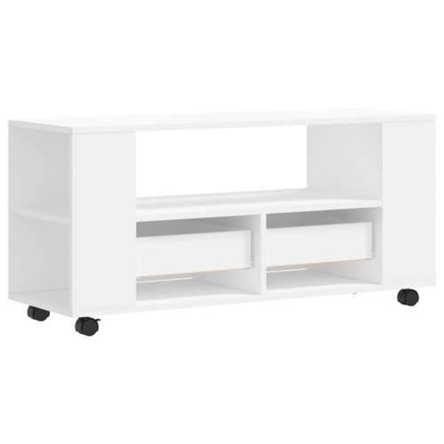 TV ormarić bijeli 102 x 34,5 x 43 cm od konstruiranog drva - Bijela 1 Cijena