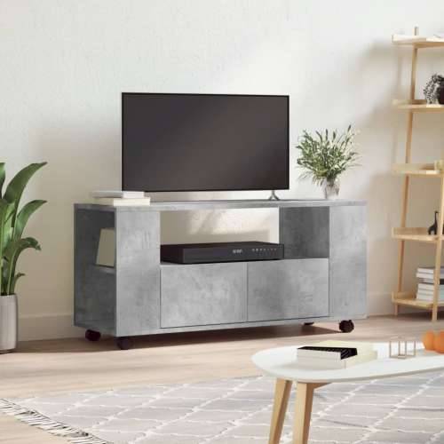 TV ormarić boja betona 102 x 34,5 x 43 cm od konstruiranog drva - Beton siva 1 Cijena