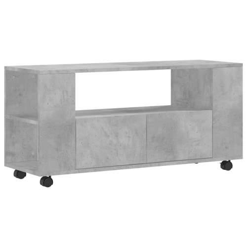 TV ormarić boja betona 102 x 34,5 x 43 cm od konstruiranog drva - Beton siva 1 Cijena
